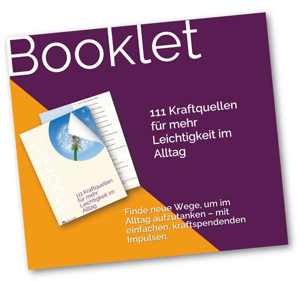 Angebotsbild für das Booklet "111 Kraftquellen für mehr Leichtigkeit im Alltag"